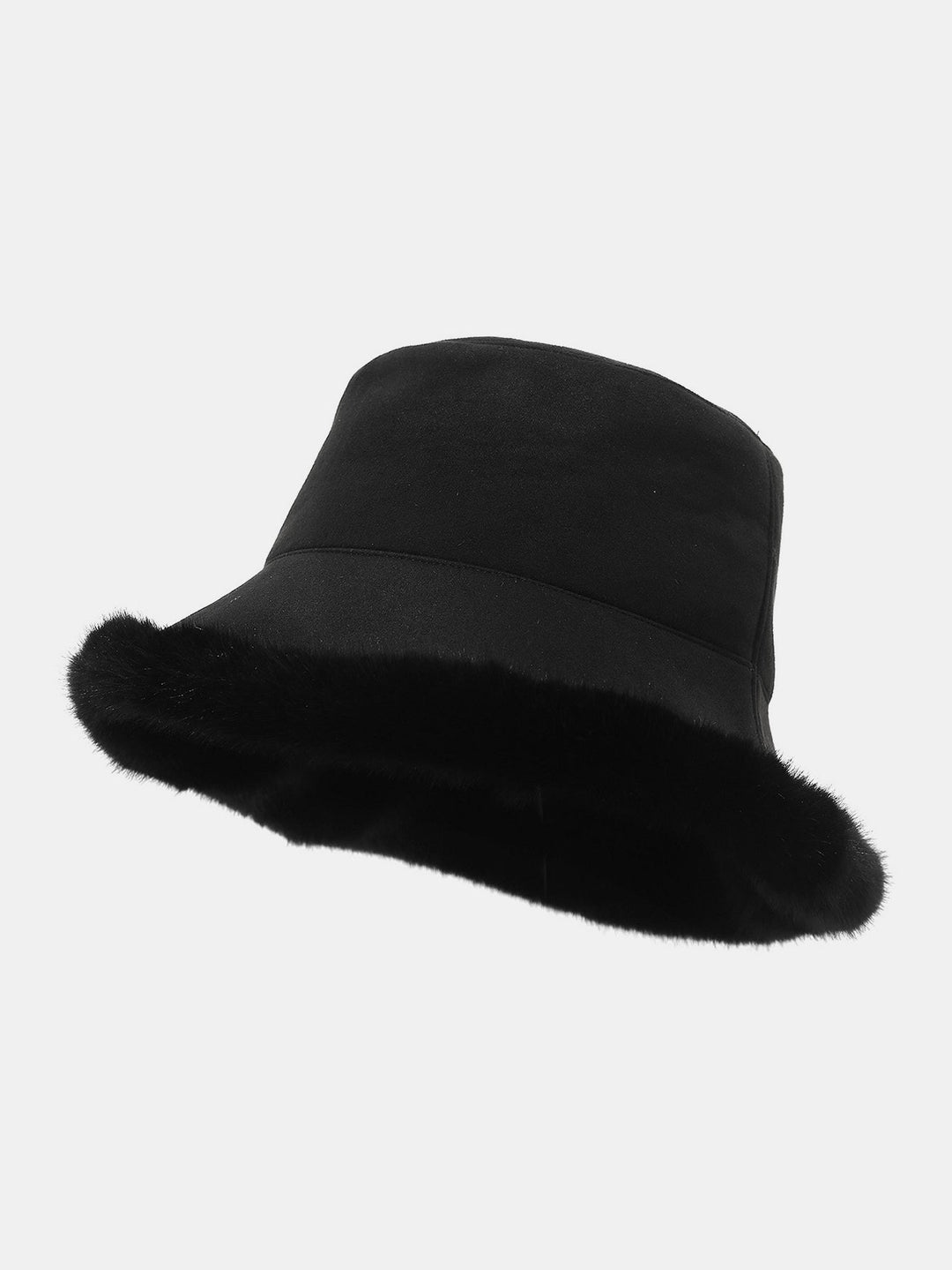 Thick Plush Double-sided Bucket Hat