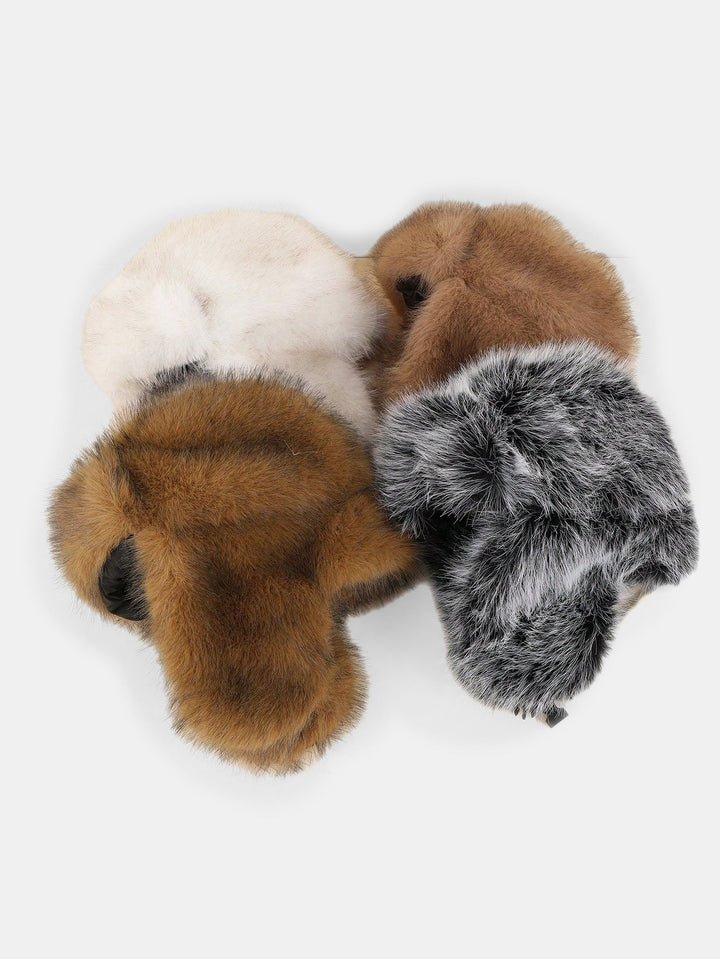 Dual-Tone Thick Thermal Lined Windproof Fashion Casual Trapper Hat