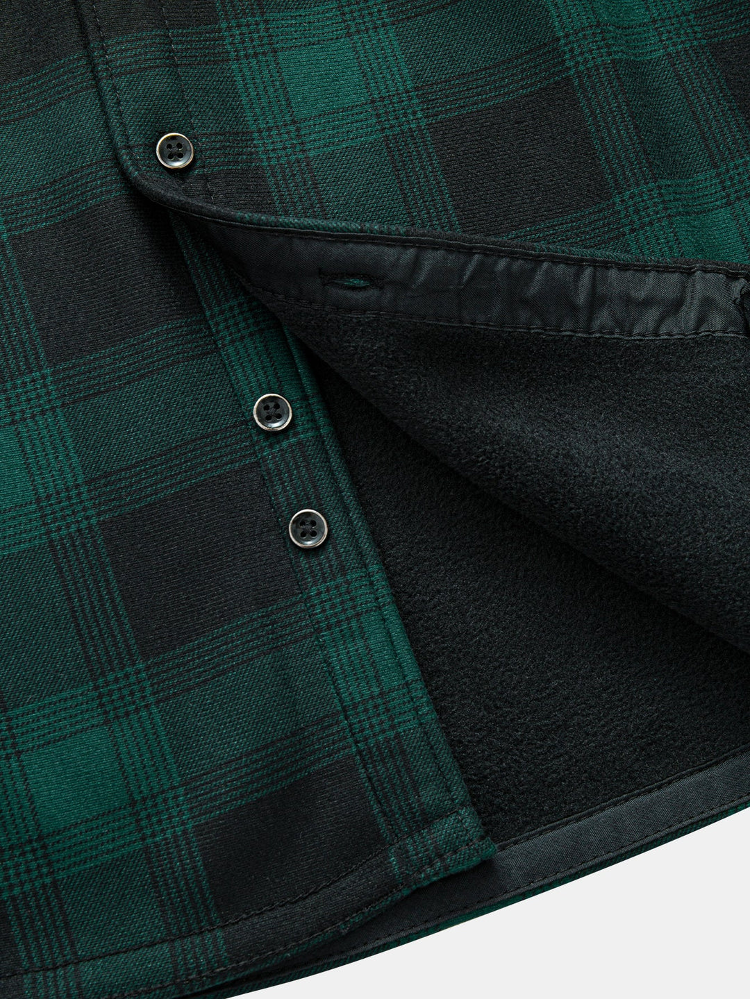 Flannel Fleece Lined Hooded Shirt With Pockets