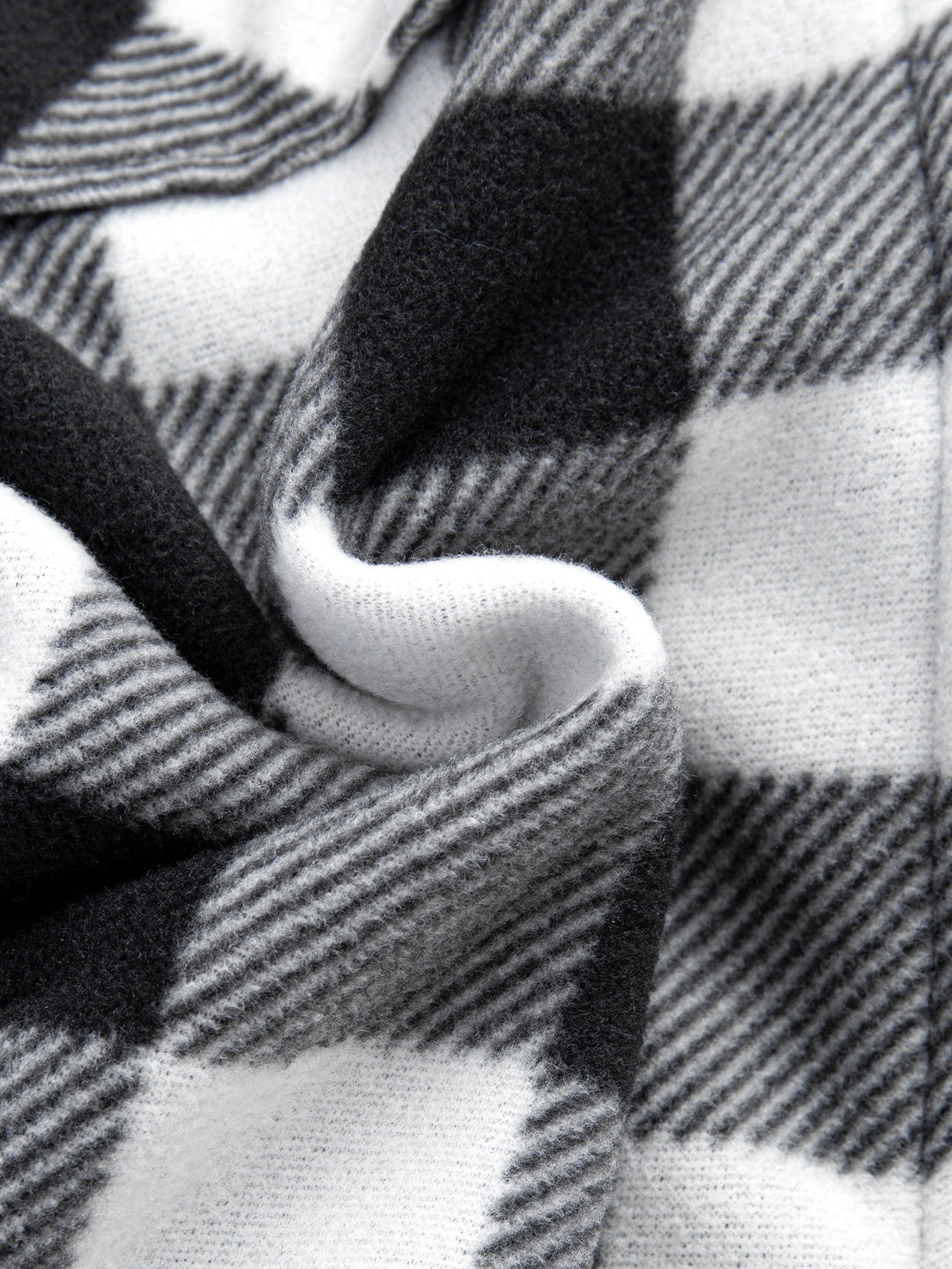 Flannel Fleece Lined Zip Up Hooded Shirt