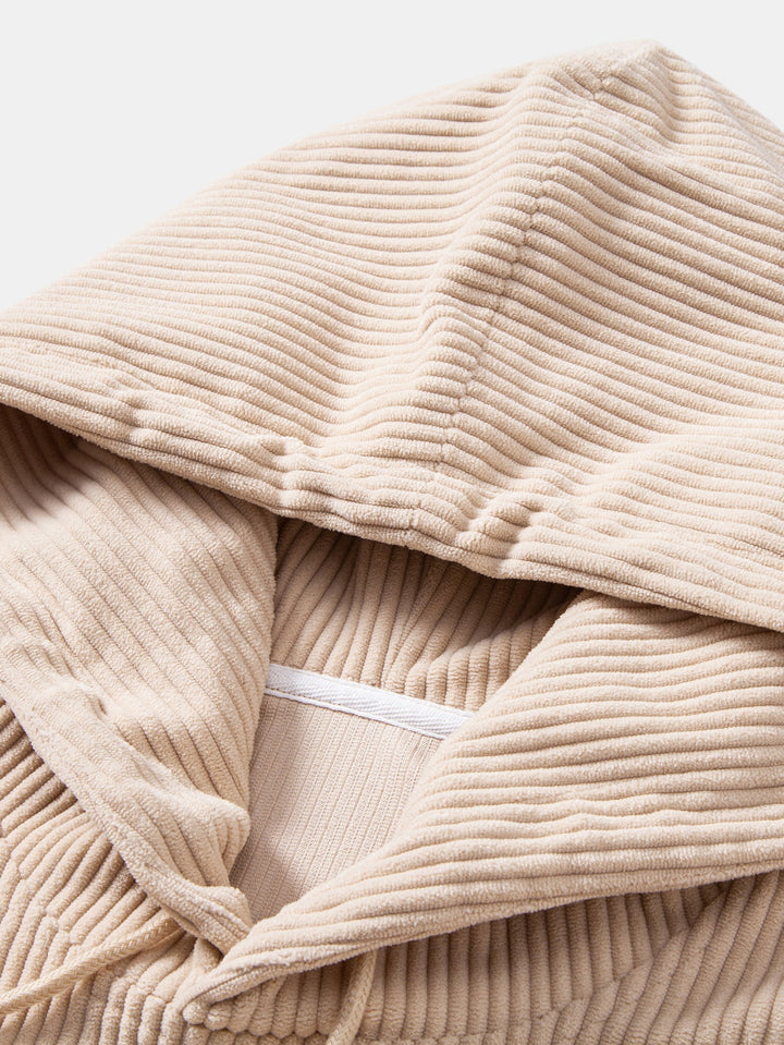 Corduroy Hoodie With Kangaroo Pocket & Corduroy Jogger Pants