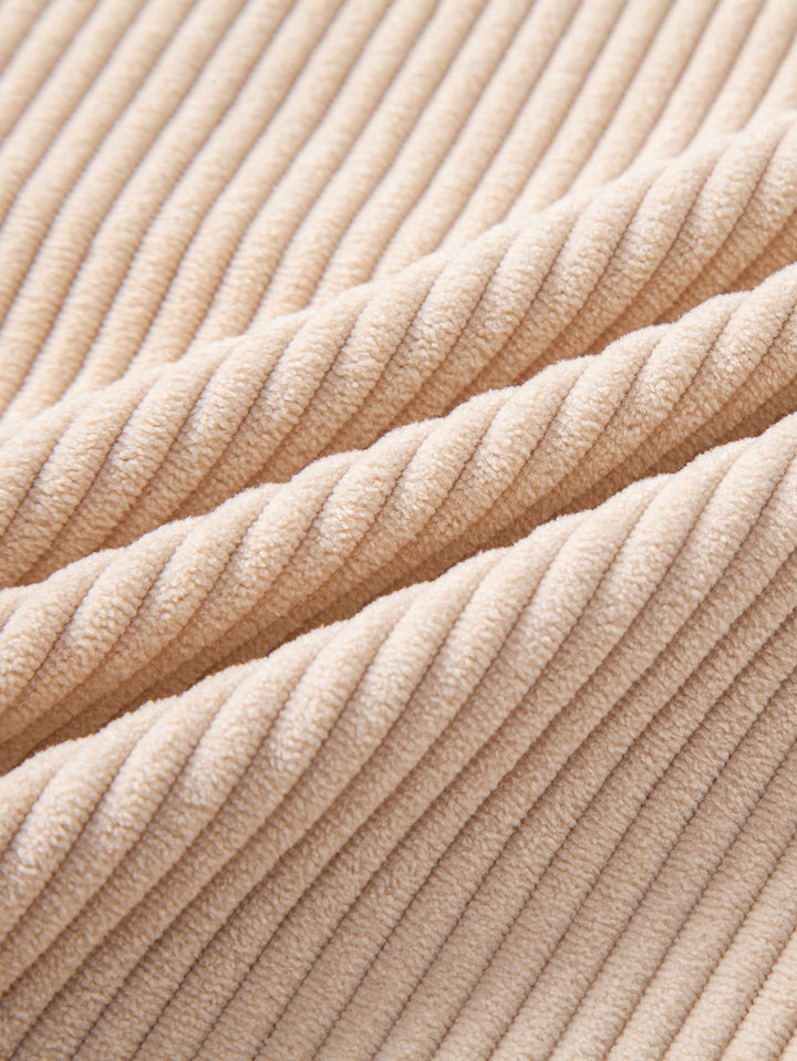 Corduroy Hoodie With Kangaroo Pocket & Corduroy Jogger Pants