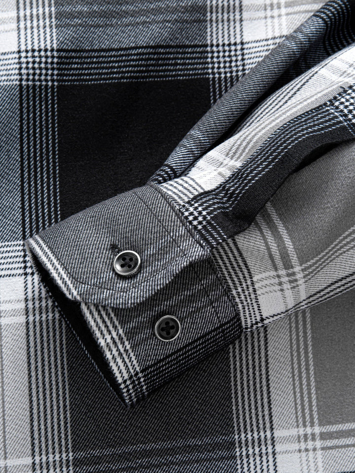 Fleece Lined Flannel Hooded Shirt