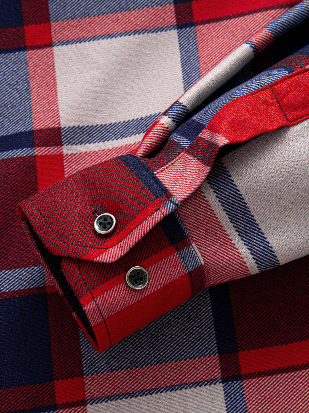 Flannel Fleece Lined Hooded Button Up Shirt