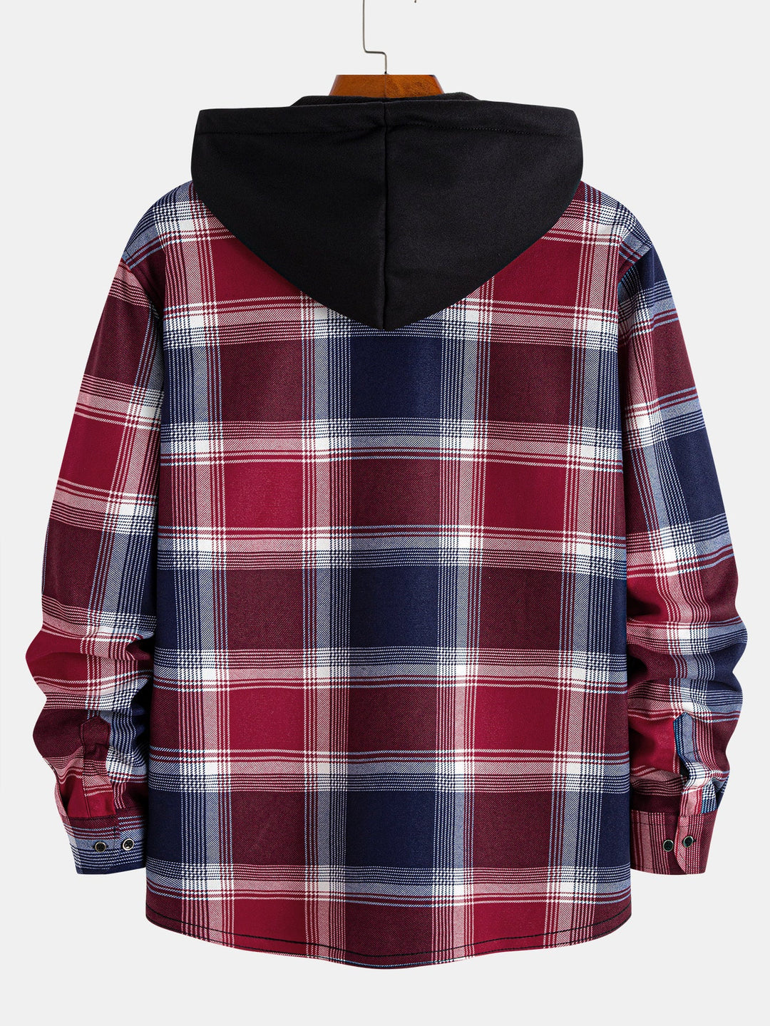 Fleece Lined Flannel Hooded Shirt
