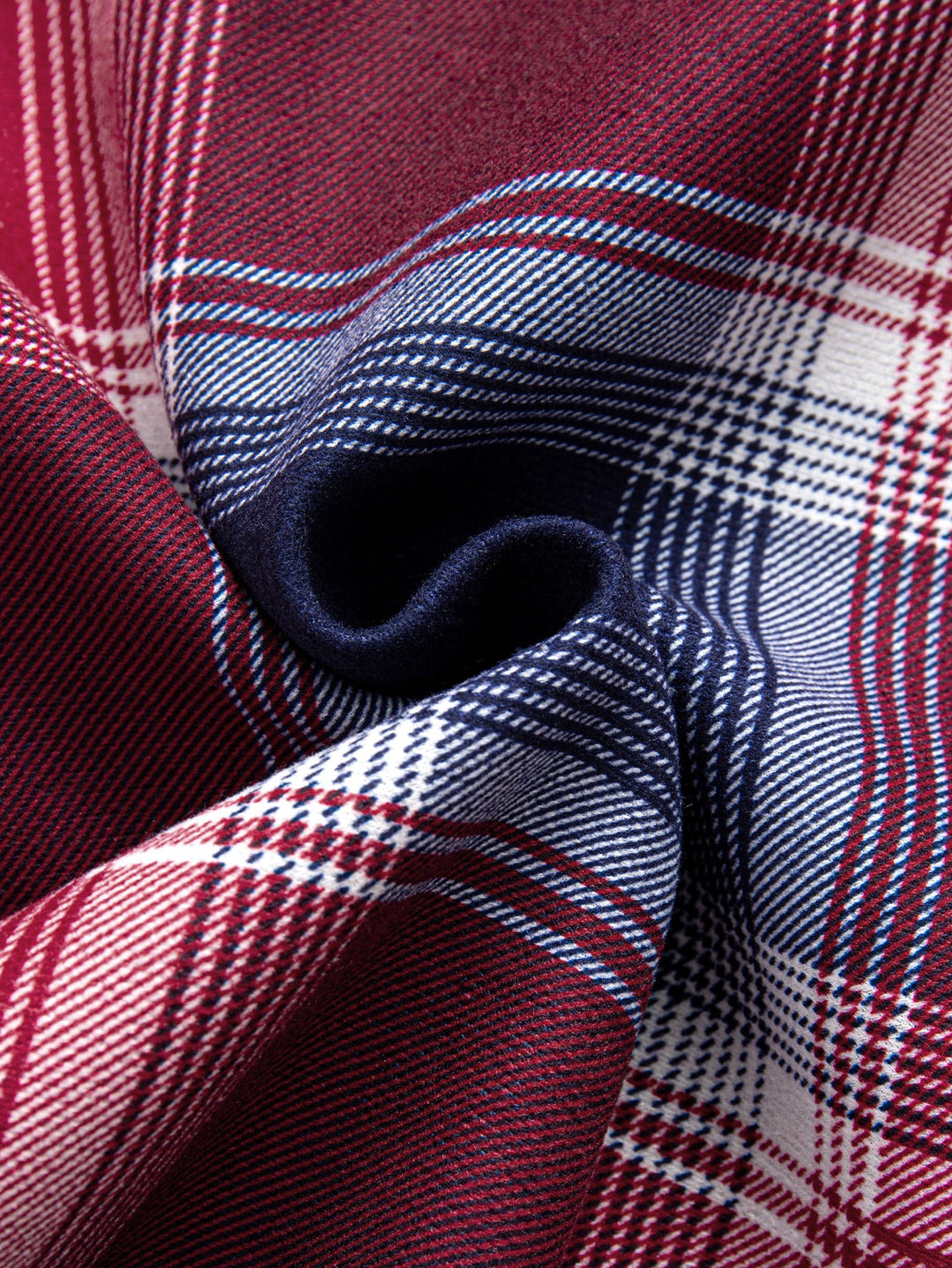 Fleece Lined Flannel Hooded Shirt