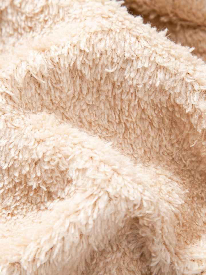 Teddy Fleece Lined Turtle Neck Sweatshirt