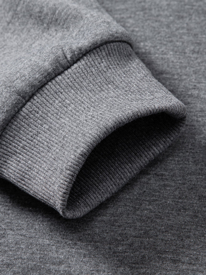 Teddy Fleece Lined Turtle Neck Sweatshirt