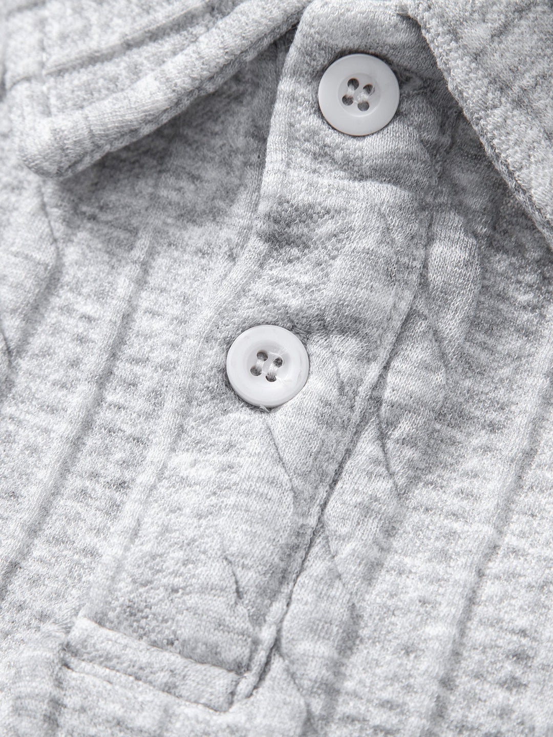 Relax Fit Twisted Jacquard Polo Sweatshirt