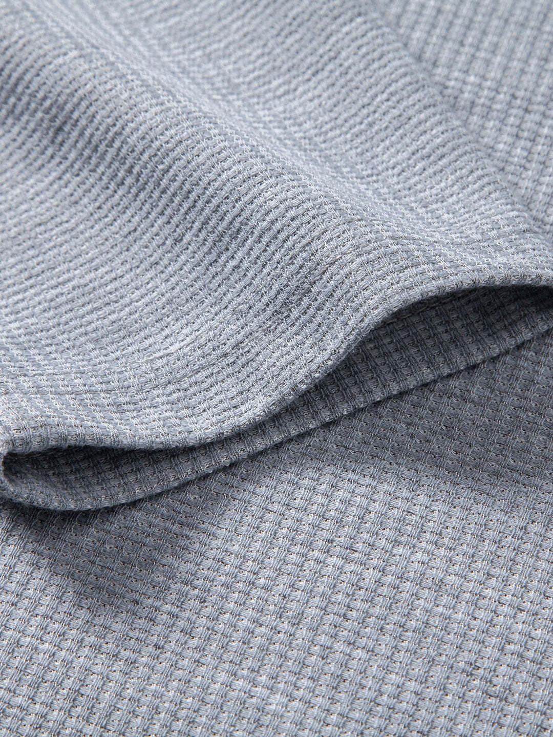 2 In 1 Henley Collar Waffle T-Shirt