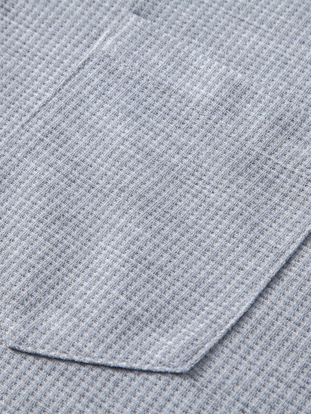 2 In 1 Button V-Neck Waffle T-Shirt With Pocket