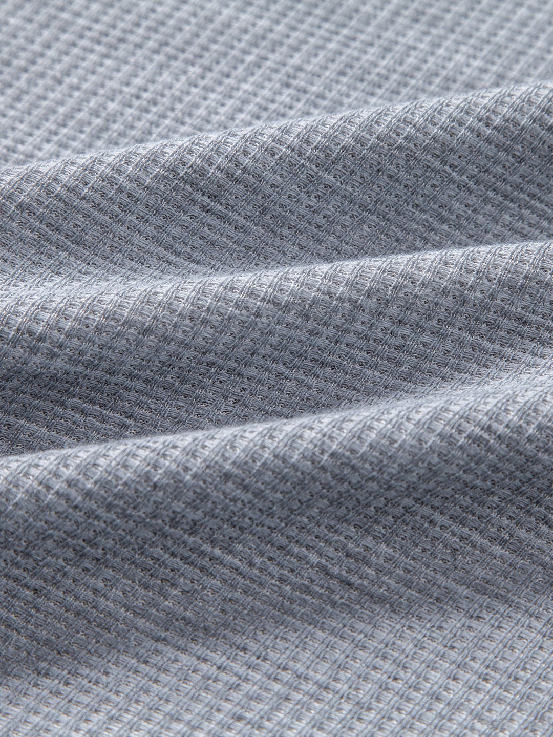 2 In 1 Button V-Neck Waffle T-Shirt With Pocket