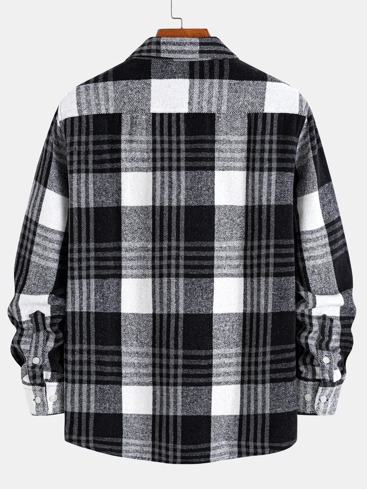 Flannel Plaid Button Up Shirt