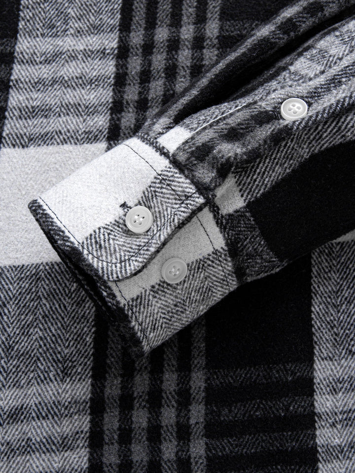 Flannel Plaid Button Up Shirt