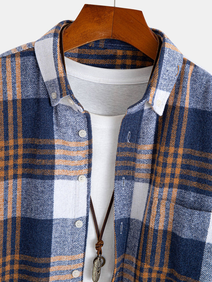 Flannel Plaid Button Up Shirt