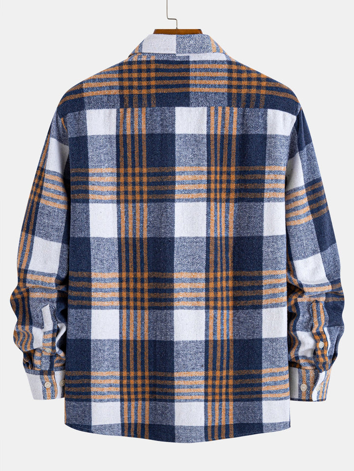 Flannel Plaid Button Up Shirt