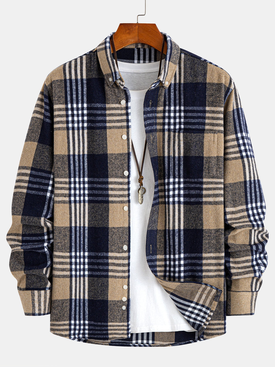 Flannel Plaid Button Up Shirt