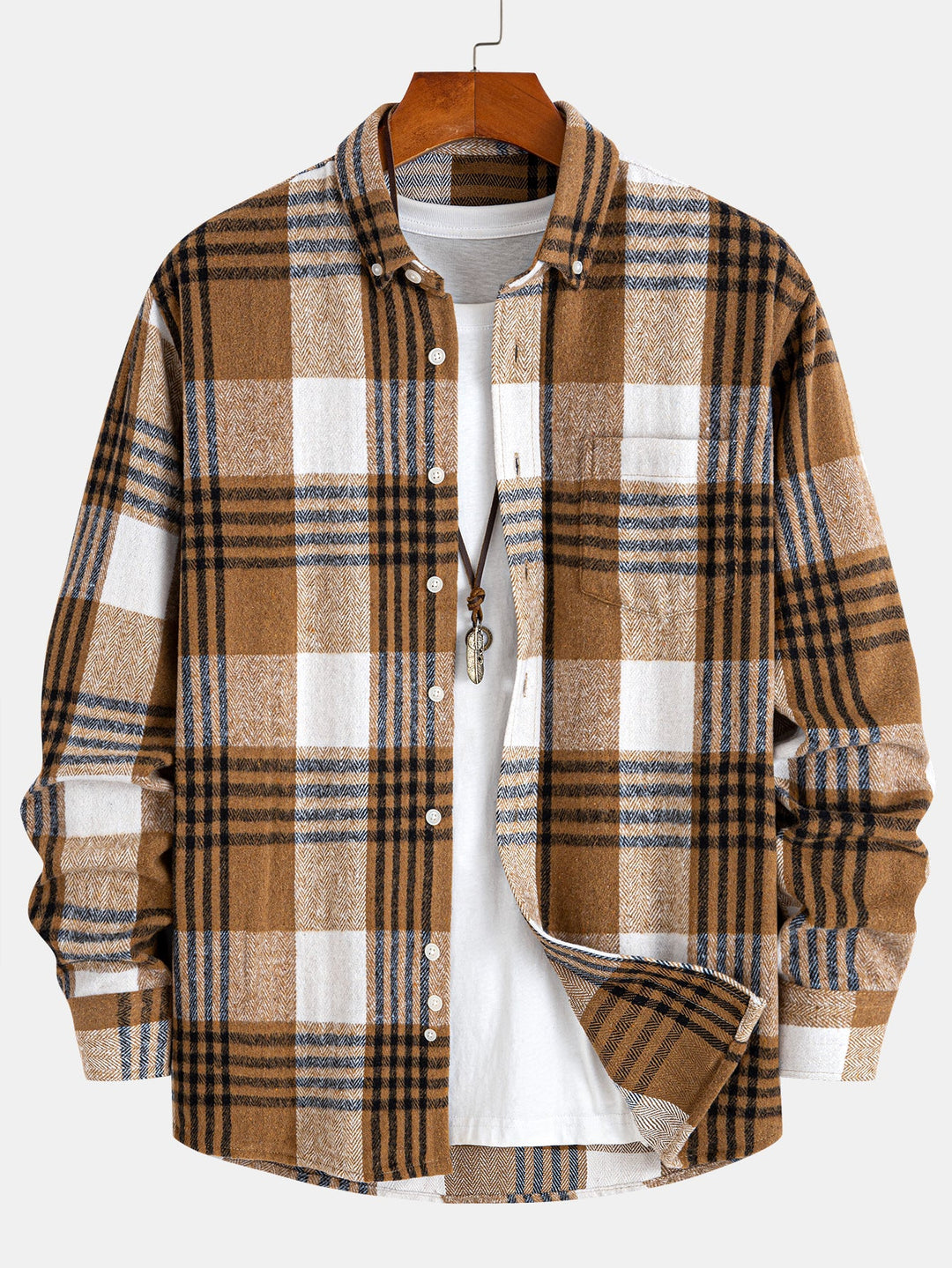 Flannel Plaid Button Up Shirt