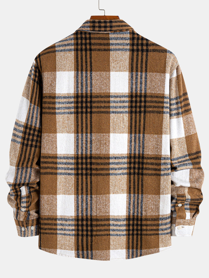 Flannel Plaid Button Up Shirt