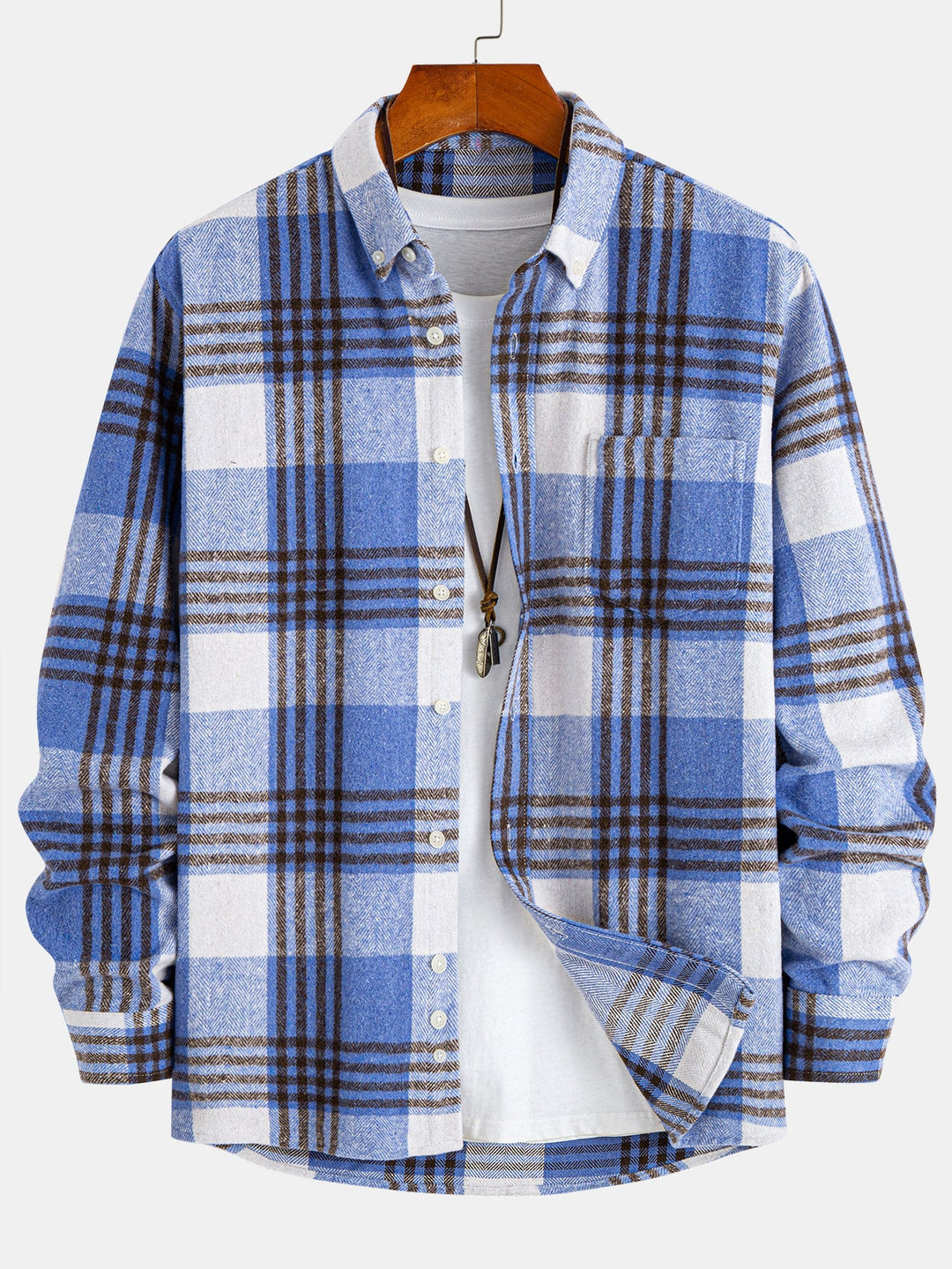 Flannel Plaid Button Up Shirt