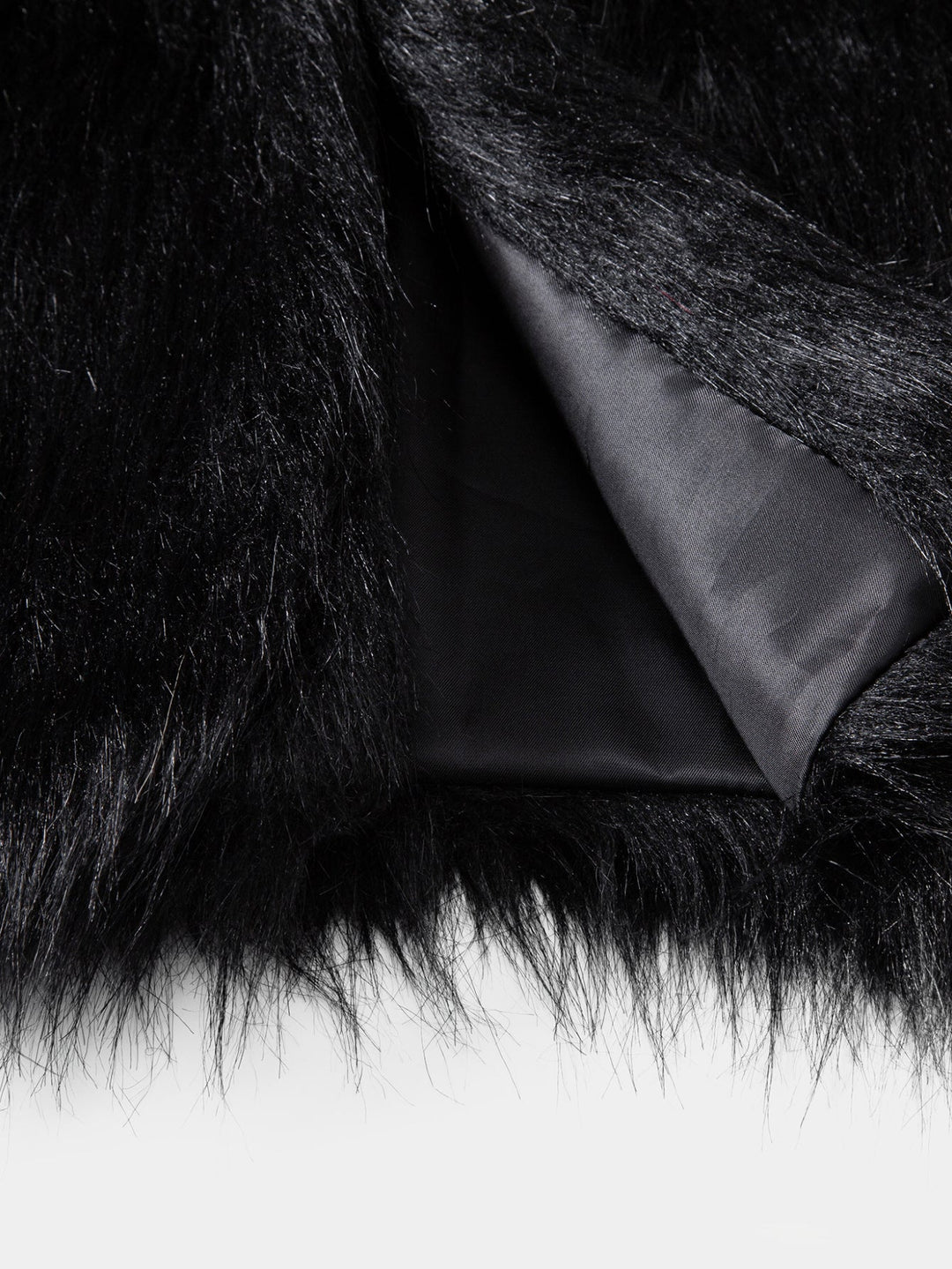 Faux Fur Zip Up Hooded Vest