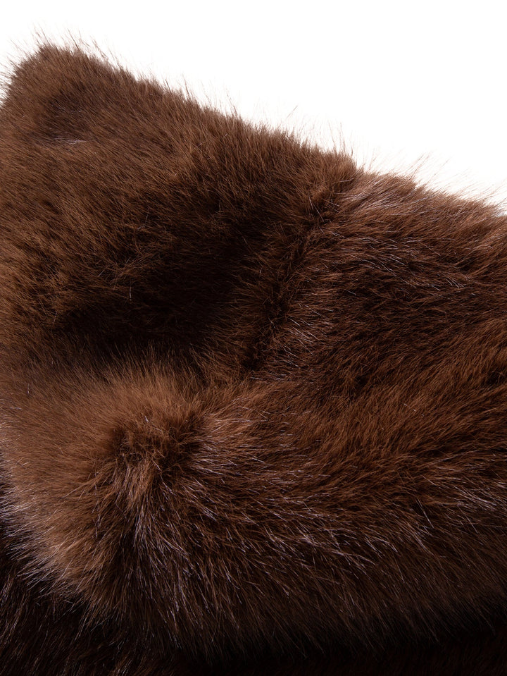 Faux Fur Hooded Overcoat