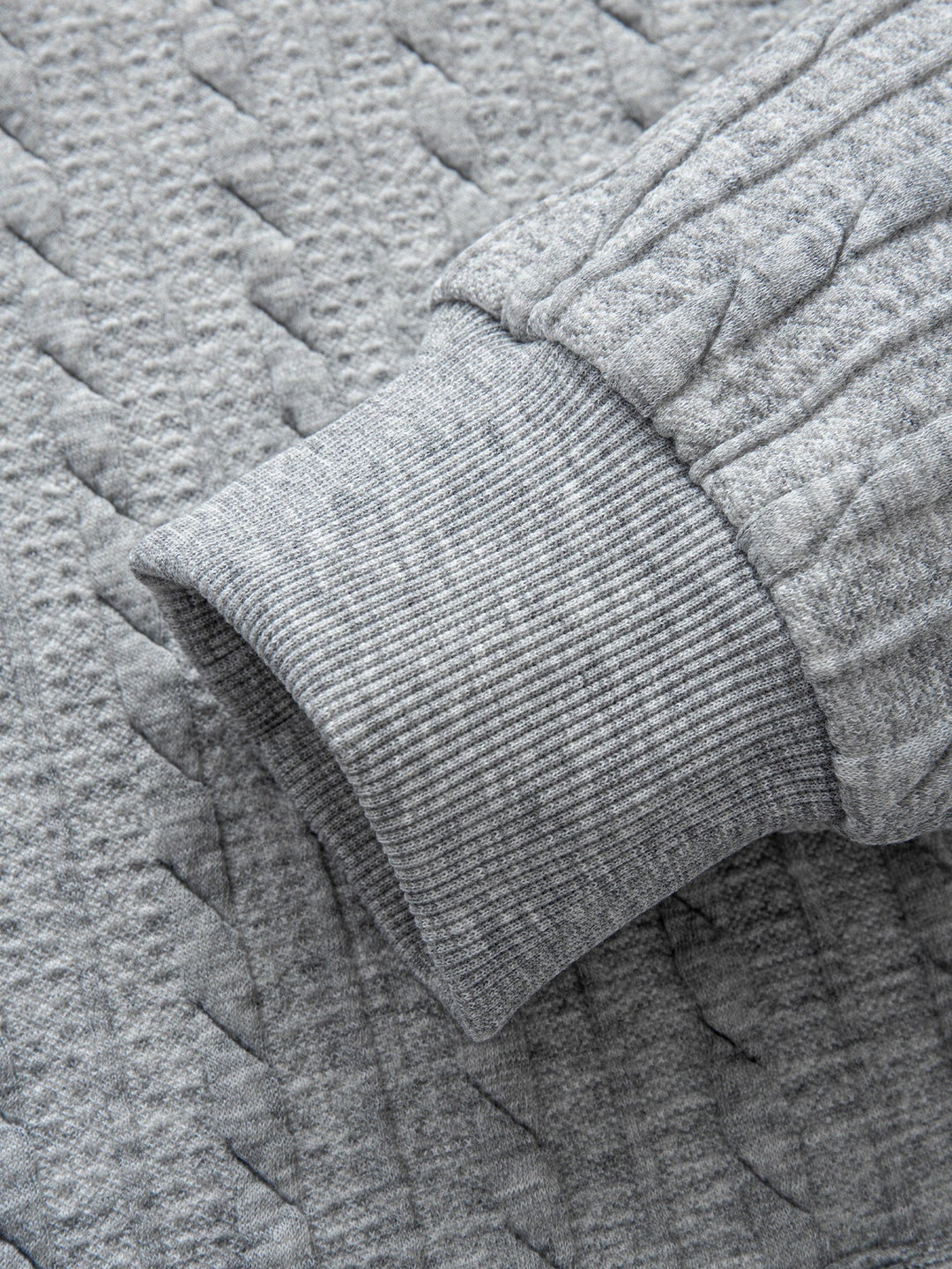 Relax Fit Twist Jacquard Zip Up Hoodie & Twisted Jacquard Straight Leg Pants