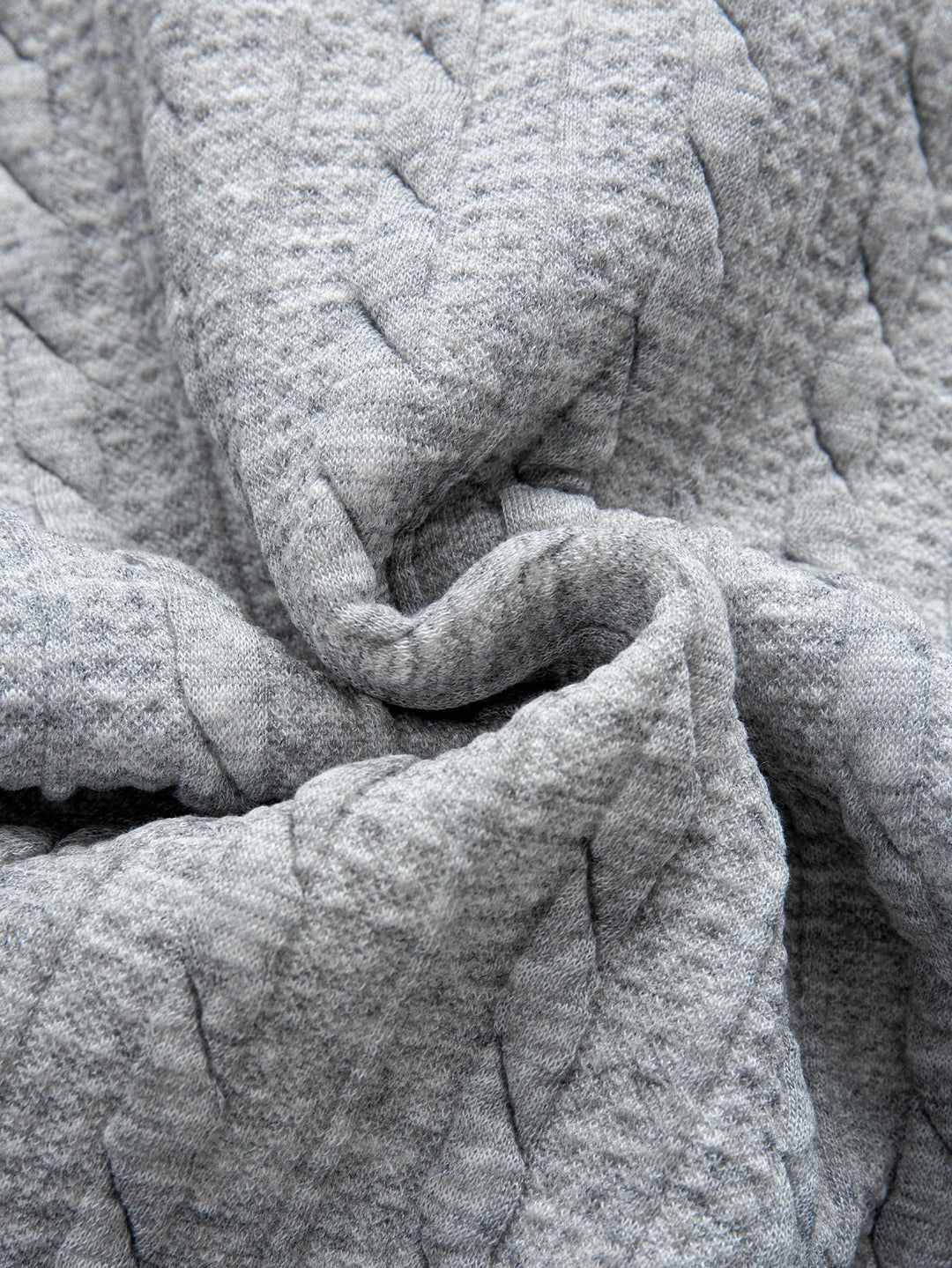 Relax Fit Twist Jacquard Zip Up Hoodie & Twisted Jacquard Straight Leg Pants