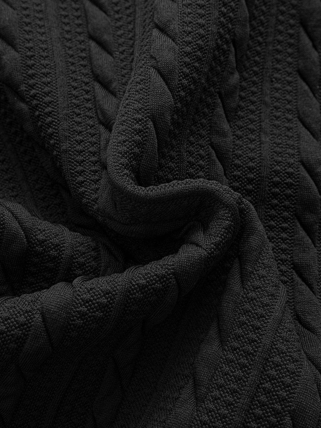 Relax Fit Twist Jacquard Zip Up Hoodie & Twisted Jacquard Straight Leg Pants