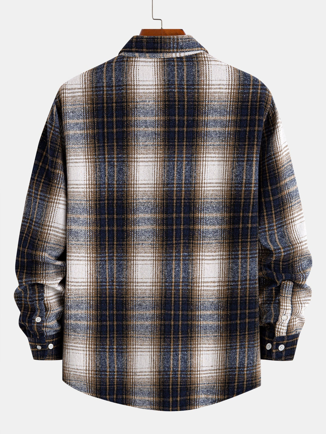 Flannel Plaid Cotton Button Up Shirt