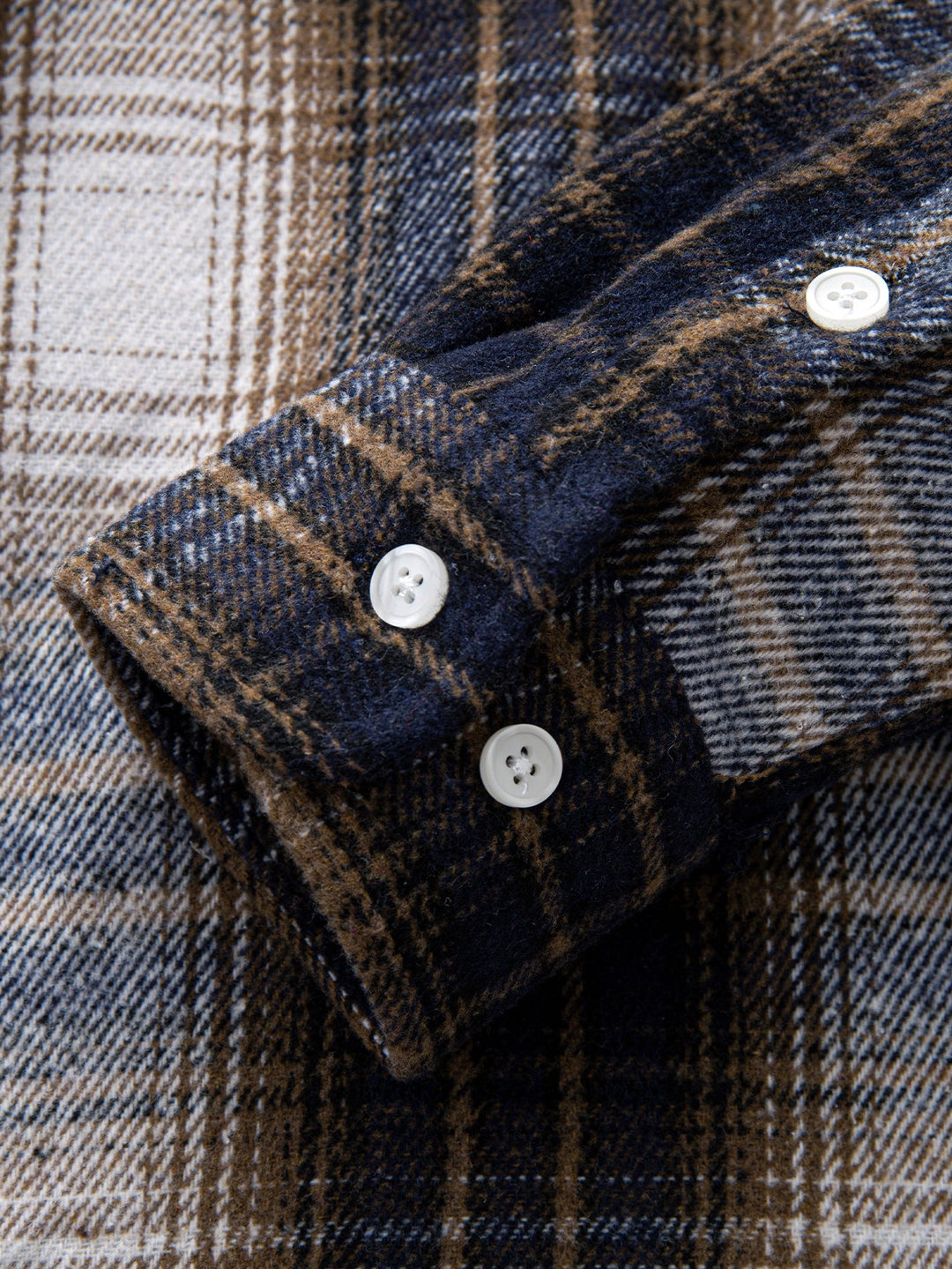 Flannel Plaid Cotton Button Up Shirt