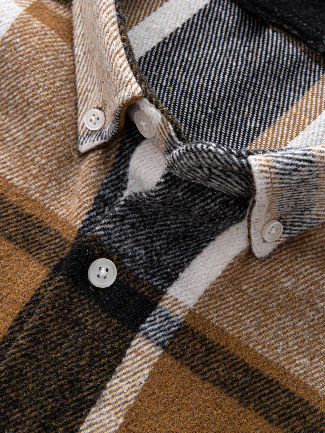 Flannel Plaid Cotton Button Up Shirt