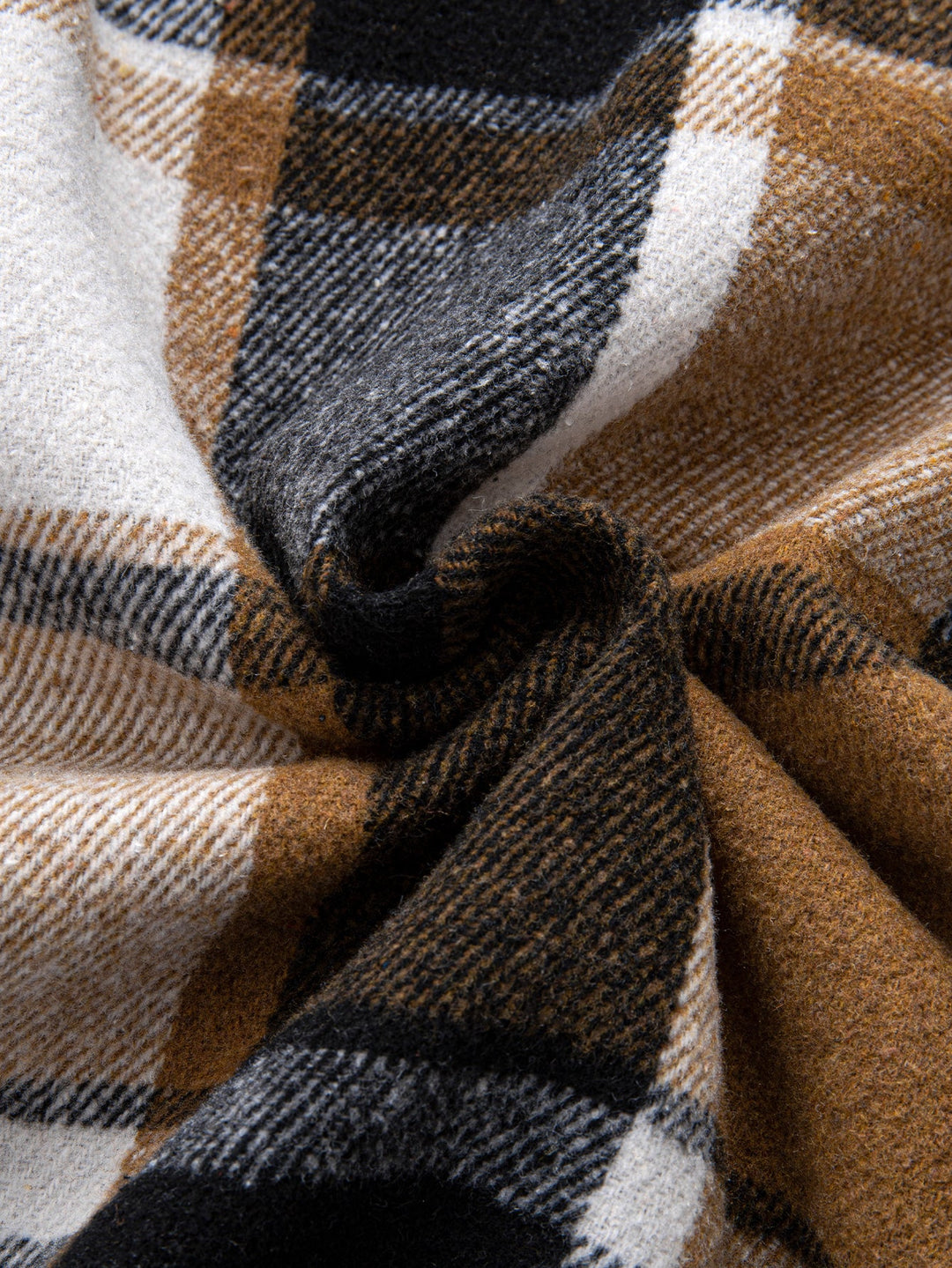 Flannel Plaid Cotton Button Up Shirt