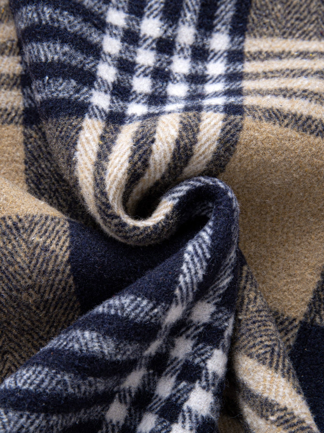 Flannel Fleece Lined Plaid Cotton Button Up Shirt