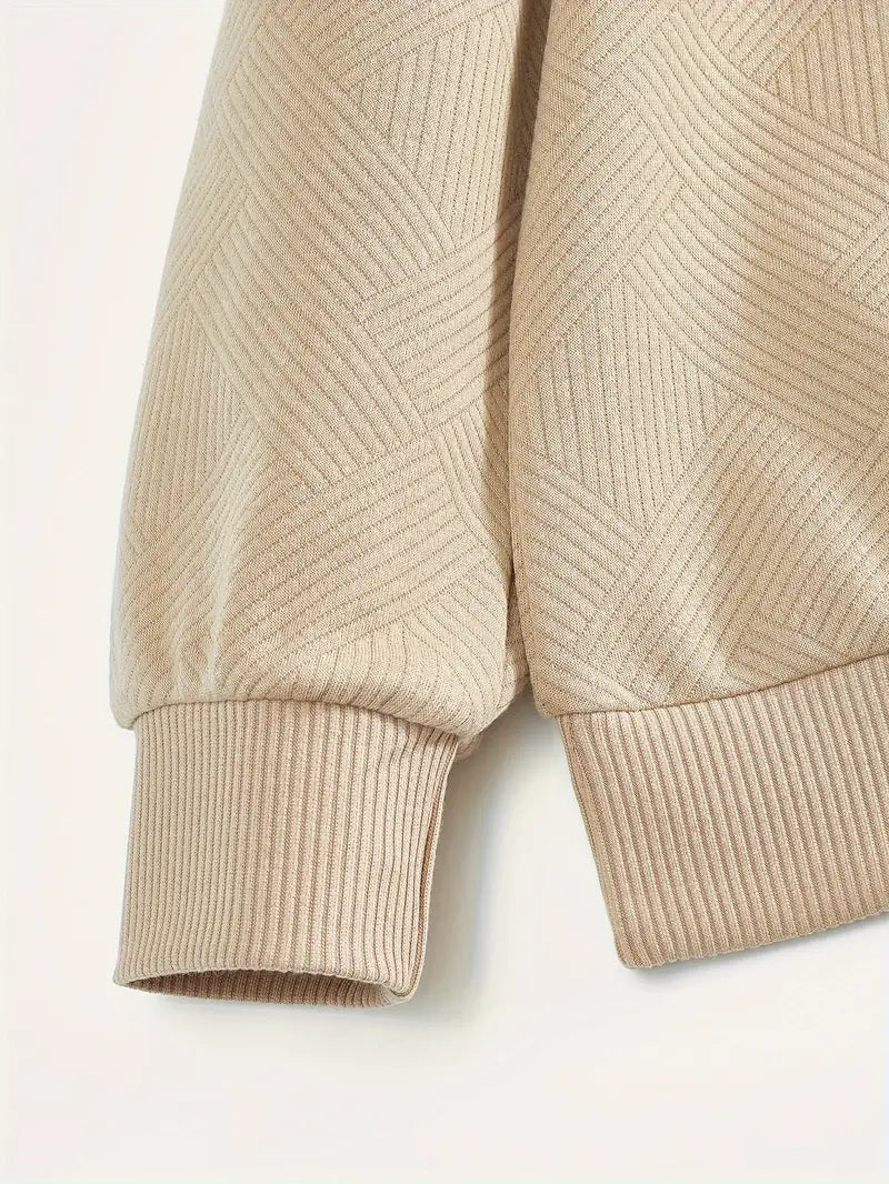 Elite™ - Vintage Geometric Design Sweater With Zipper