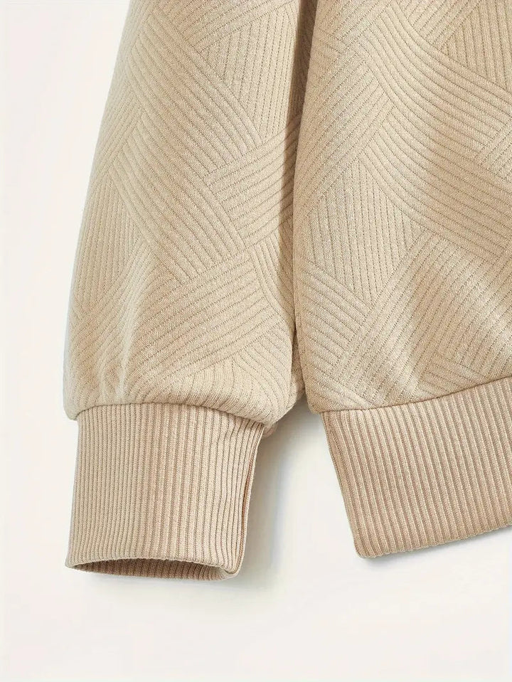 Elite™ - Vintage Geometric Design Sweater With Zipper
