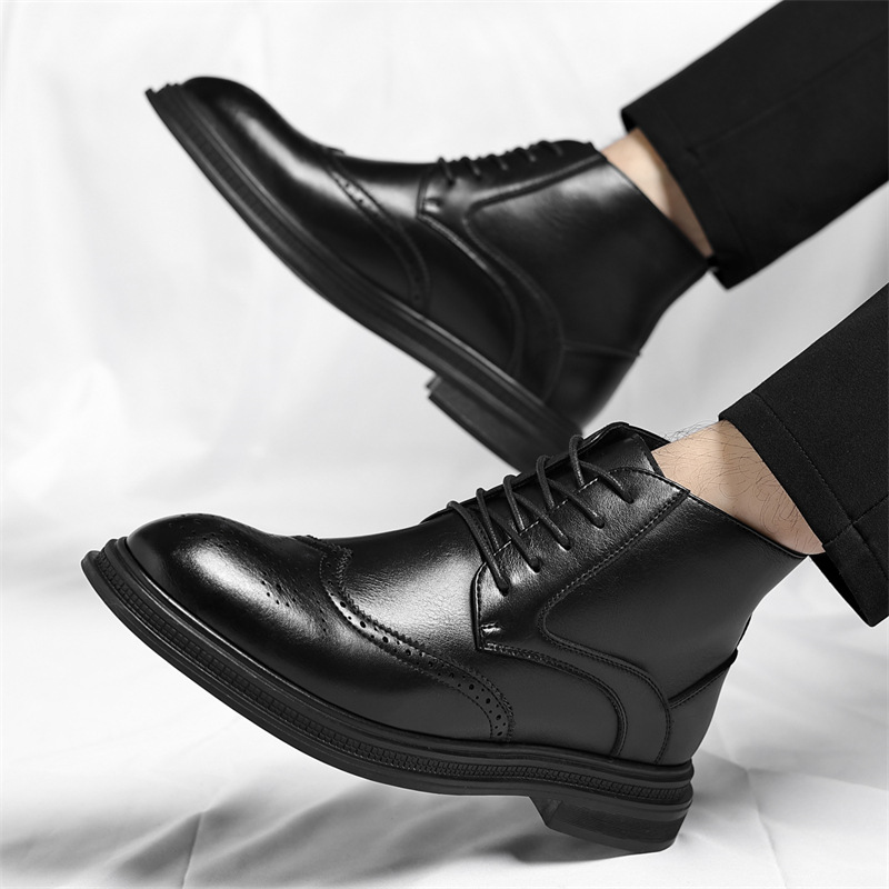 Regency Leather Brogue Boots