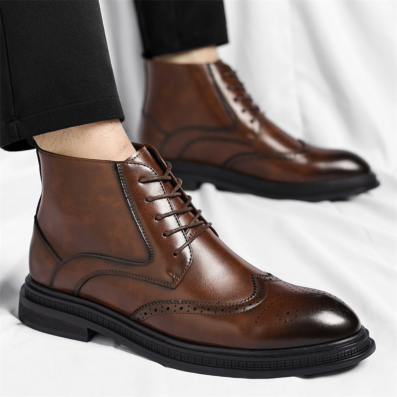 Regency Leather Brogue Boots