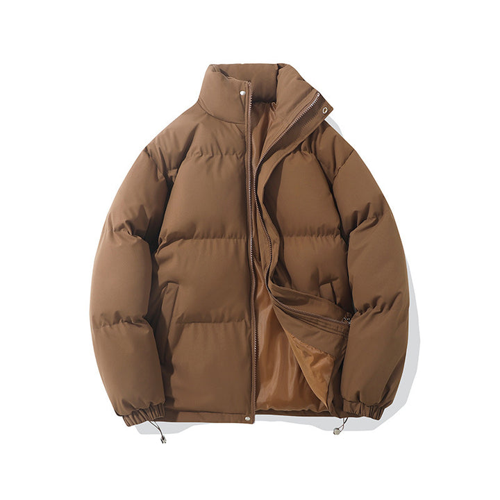 Solid-Color Puffer Jacket