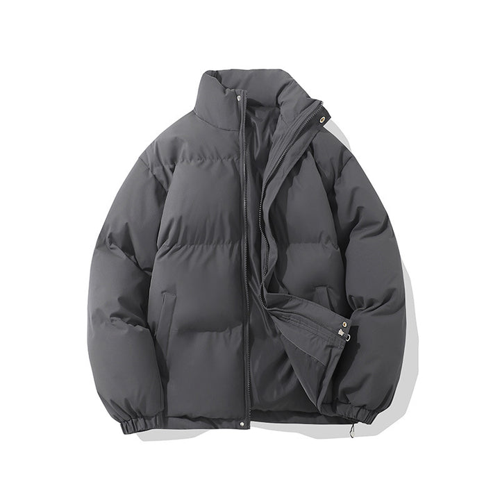 Solid-Color Puffer Jacket