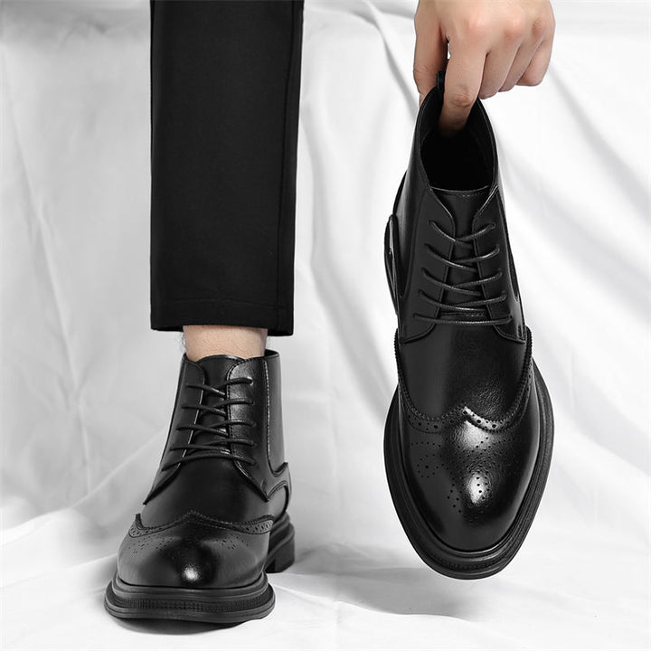Regency Leather Brogue Boots