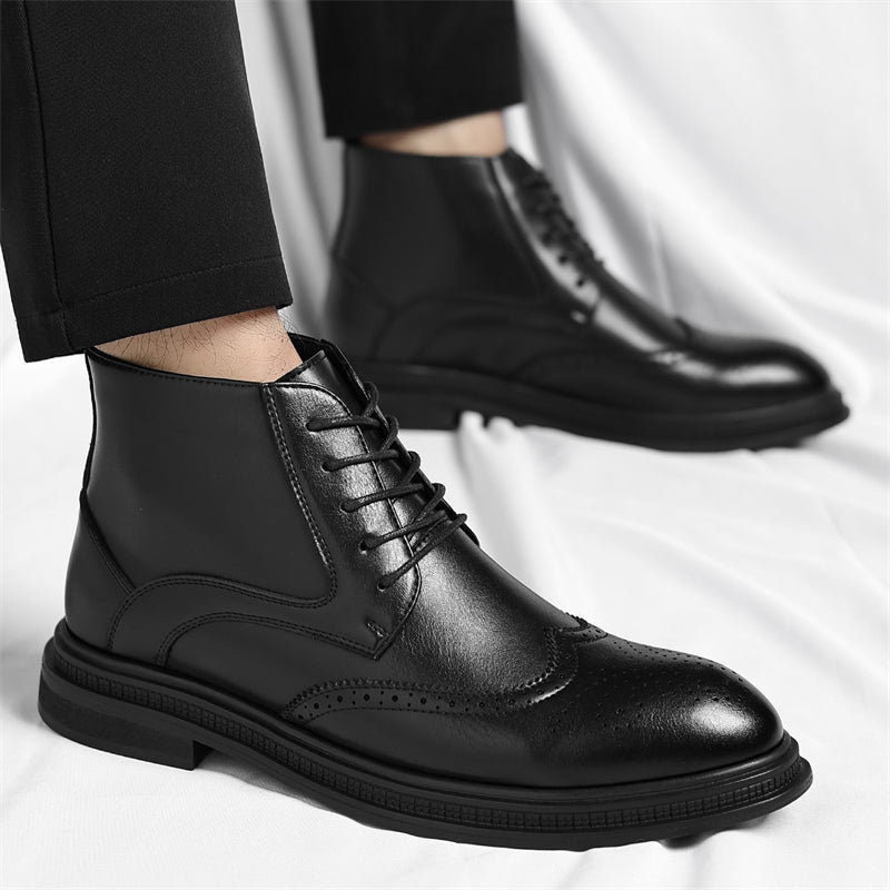 Regency Leather Brogue Boots