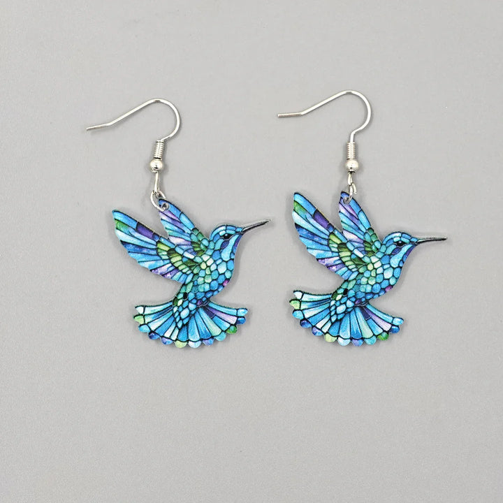 Humming Bird Prism Earrings