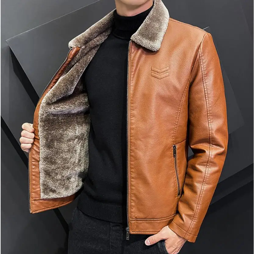 Alpine Luxe Shearling Leather Jacket