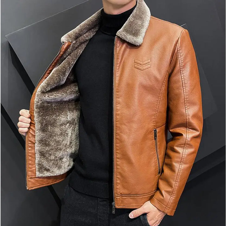 Alpine Luxe Shearling Leather Jacket
