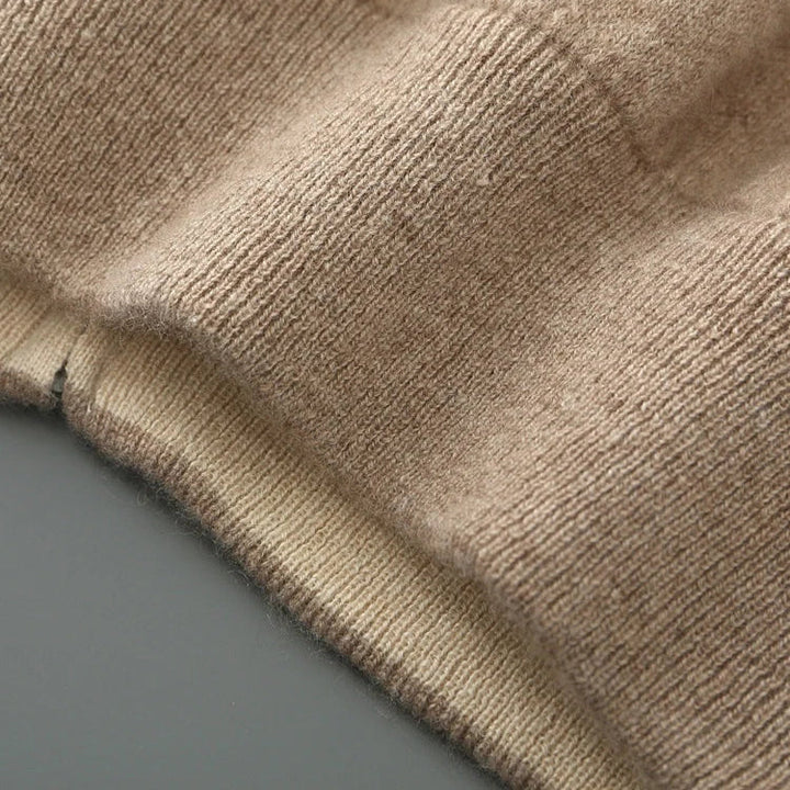 NOAM CASHMERE ZIP CARDIGAN