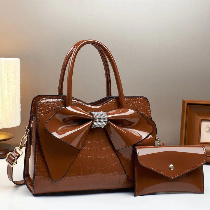 Bow Embellished Handbag