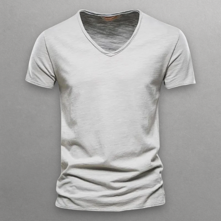 Shinari V-neck Cotton T-Shirt