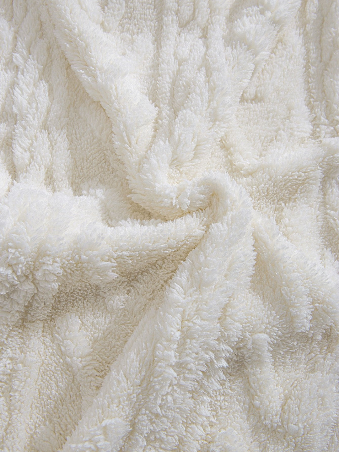 Geometric Jacquard Teddy Hoodie & Jogger Pants