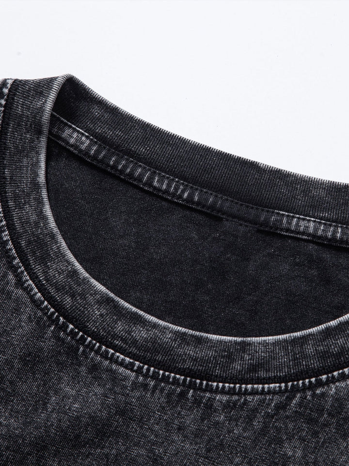 Washed Distressed Tank Top